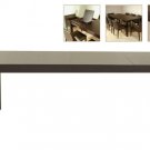 Dining Table Quartz Wood Extendable