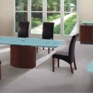 Dining Room Modus Ultra Modern 5pc Set w/ Frosted Glass Top