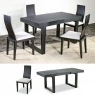 Dining Set AHU-DT6059 Wenge Finish Modern Style 5pc