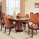 Dining Set D92 High Gloss Finished 5pc with Double Pedestal Dining Table