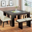 Dinette Set (G020) Elegant 7pc with Beige Chairs