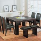 Dinette Set (G020) Elegant 7pc with Brown Chairs