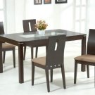Dining Set Cafe 48 5pc Walnut Finish
