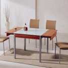 Dining Set Frosted Glass 5pc