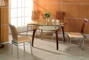 Dining Set Baldiny Cherry