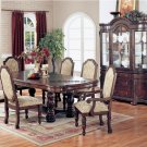 Dining Room set Palermo Traditional Design 7PC In Antique Brown Finish (100791)