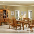 Dining Set Mission Lt Oak Solid Hardwood 7PC