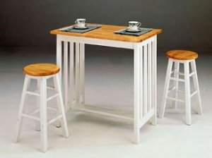 Dining Set Breakfast Natural/White