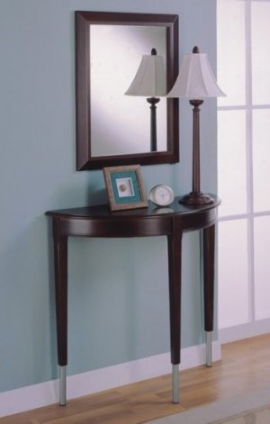 Mirror Table & Lamp 3pc set Karla