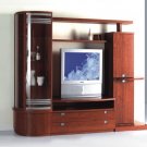 Wall Unit A2-098 Modern Entertainment in Cherry Finish