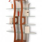 Display Shelves (967-CH) Wetterhorn in Silver & Cherry Finish