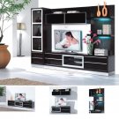 Wall Unit AV280W-81 Wenge Finish Modern 4pc Set Style