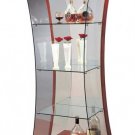 Display Case in Hourglass-Like Shape