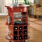 910015 Mobile Wine Rack Liquor Kitchen Cart