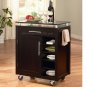 Kitchen Cart Black Finish