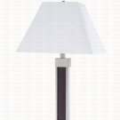 Table Lamp Set of Two Metal /Fabric Silver/Cappuccino Finish