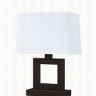 Table Lamp Set of Two Metal/Square in Cappuccino Finish