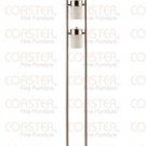 Floor Lamp Metal With Frosted Shades