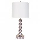 Table Lamp Modern Silver 26"H