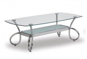 Coffee Table 559 Glass and Chrome