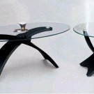 Coffee Table M-32C & End Table M-32E 2pc Set in Black Finish