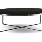Coffe Table Metro Round with Glass or Wood Table Top