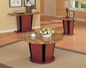 Coffee Table 720168 Round Marble Top