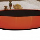 Coffee Table Elegant Italian Leather Matisse Available in White or Orange Color