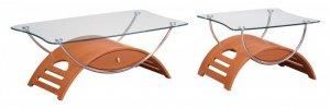 Coffee Table 63C Stacy In Cherry Finish