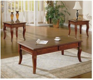 Coffee Table Barstow Walnut Occasional 3pc Set