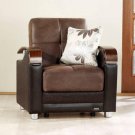 Chair Luna in Chocolate Fabric