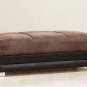 Ottoman Luna in Chocolate Fabric