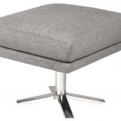 Ottoman Sly in Grey Fabric by Nuevo