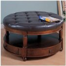 Ottoman Cherry Round Storage