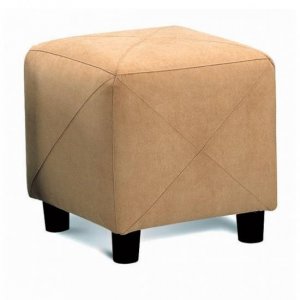Ottoman Cubes Tan Microfiber