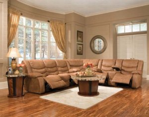 Sectional Set Pulser Collection 3pc Microfiber in Rust Microfiber