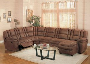 Sectional Sofa Set Tuscany Collection Microfiber Motion with Right or Left Chaise