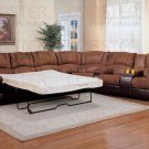 Sectional Sofa Ronan Two Tone 3pc Motion with Sleeper