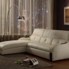 Sectional Sahara Leather  in Cream Leather