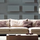 Sectional Sofa Simena Available in Brown or Beige