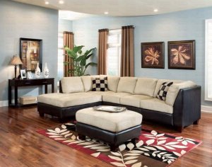 Thomas Sectional Sofa with Right or Left Chaise Microfiber