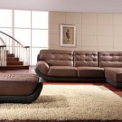 Sectional Sofa M028 Brown Leather