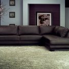 Sectional Sofa SF6573B Brown Leather