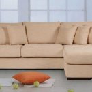 Sectional Sofa Katz Beige Fabric