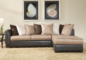 Microfiber sectional U315 Contemporary
