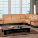 Sectional 771-Tan Leather