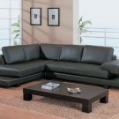 Sectional Dark Brown '729' Leather