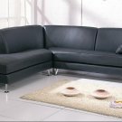 Sectional Sofa Julie Black Leather