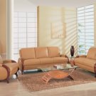 '727' Set in Warm Tan Color Finish 3 Piece Leather