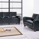 Leather Modern Sofa Set 3pc Briarwood Full Bycast Italian